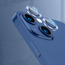 Apple iPhone 13 CL-07 Kamera Lens Koruyucu Mavi