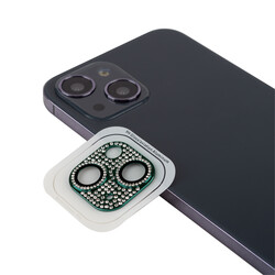 Apple iPhone 13 CL-08 Kamera Lens Koruyucu Koyu Yeşil
