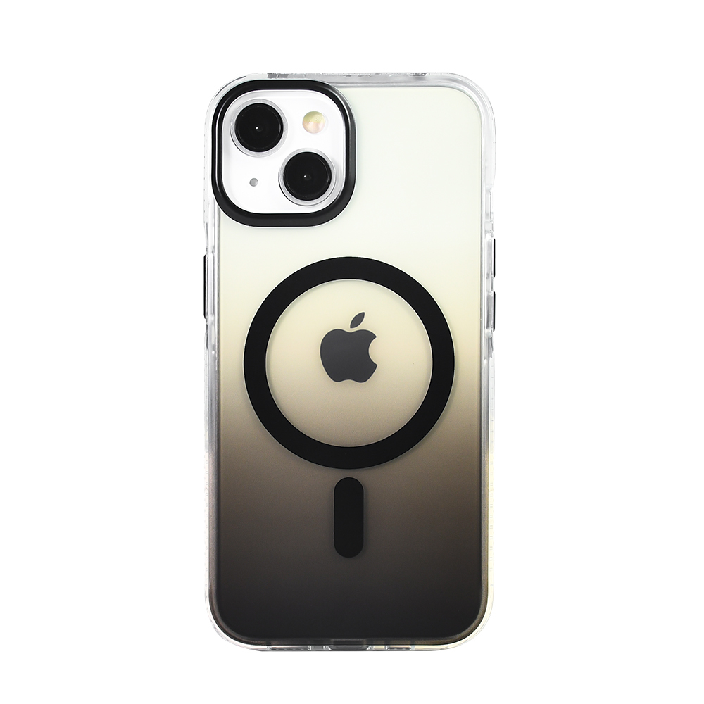 Apple iPhone 13 Kılıf M-safe Şarj Özellikli Transparan Renk Geçişli Zore Toros Kapak - 7