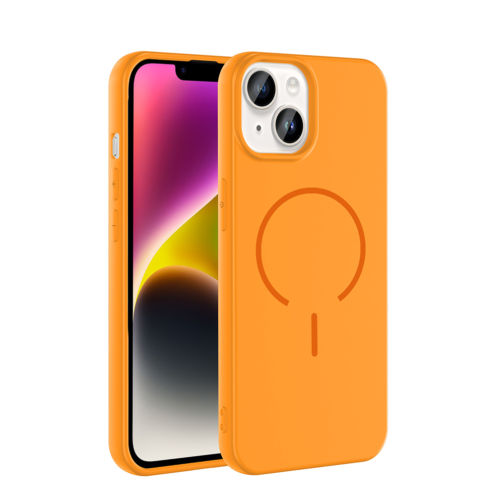 Apple iPhone 13 Kılıf M-safe Şarj Özellikli Zore Meta Kapak - 6