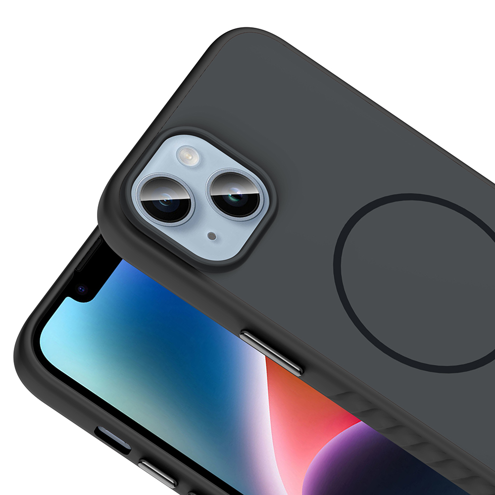 Apple iPhone 13 Kılıf M-safe Şarj Özellikli Zore Tea Kapak - 16