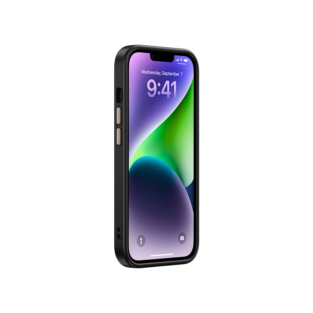 Apple iPhone 13 Kılıf M-safe Şarj Özellikli Karbon Fiber Görünümlü Zore Antina Kapak - 11