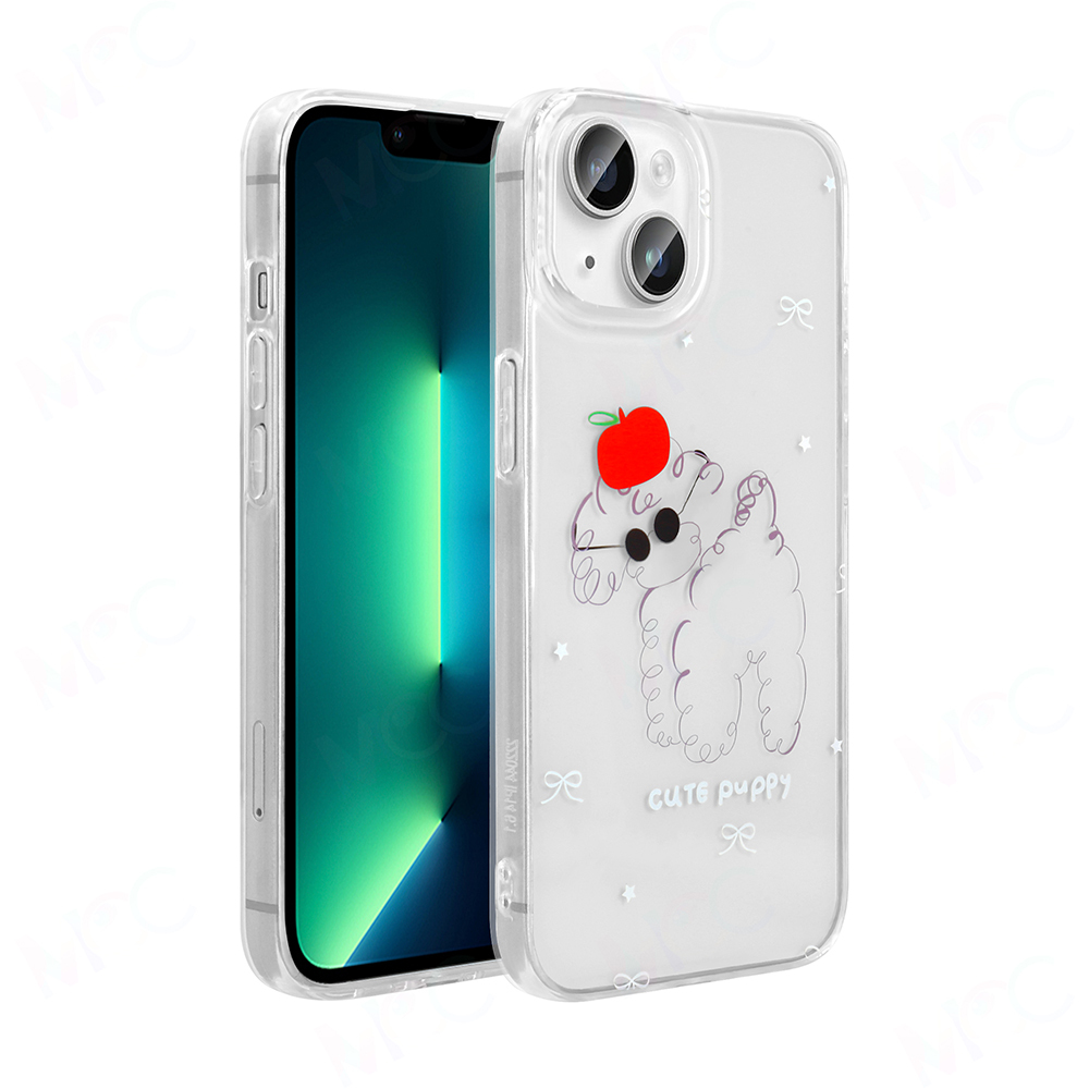 Apple iPhone 13 Kılıf Şeffaf Figürlü Zore Folk Sert Kapak - 3