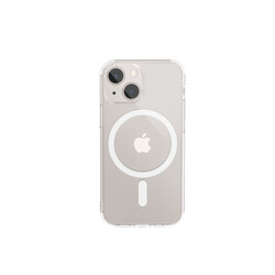 Apple iPhone 13 Kılıf Wiwu Magnetic Crystal Kapak Renksiz