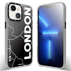 Apple iPhone 13 Kılıf YoungKit World Trip Serisi Kapak London
