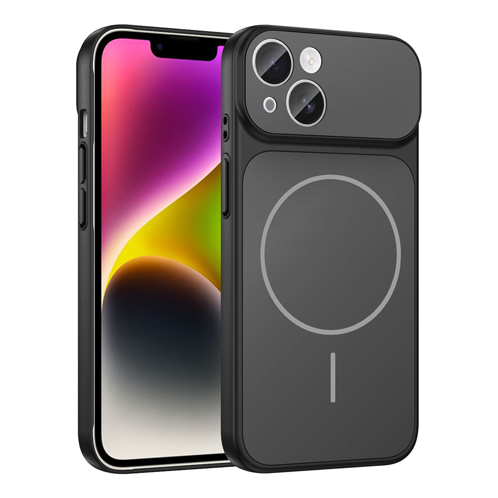 Apple iPhone 13 Kılıf Zore M-Safe Şarj Özellikli Kamera Korumalı Formen Kapak - 1