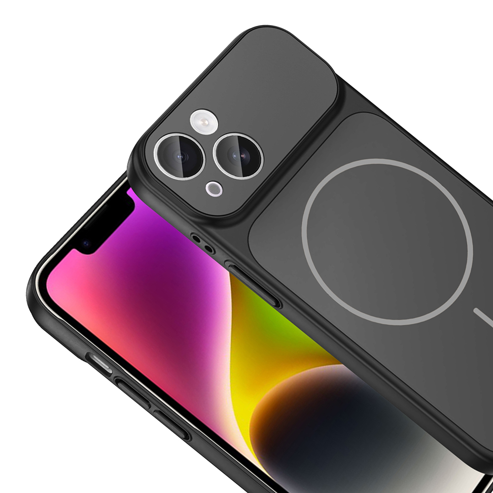 Apple iPhone 13 Kılıf Zore M-Safe Şarj Özellikli Kamera Korumalı Formen Kapak - 14
