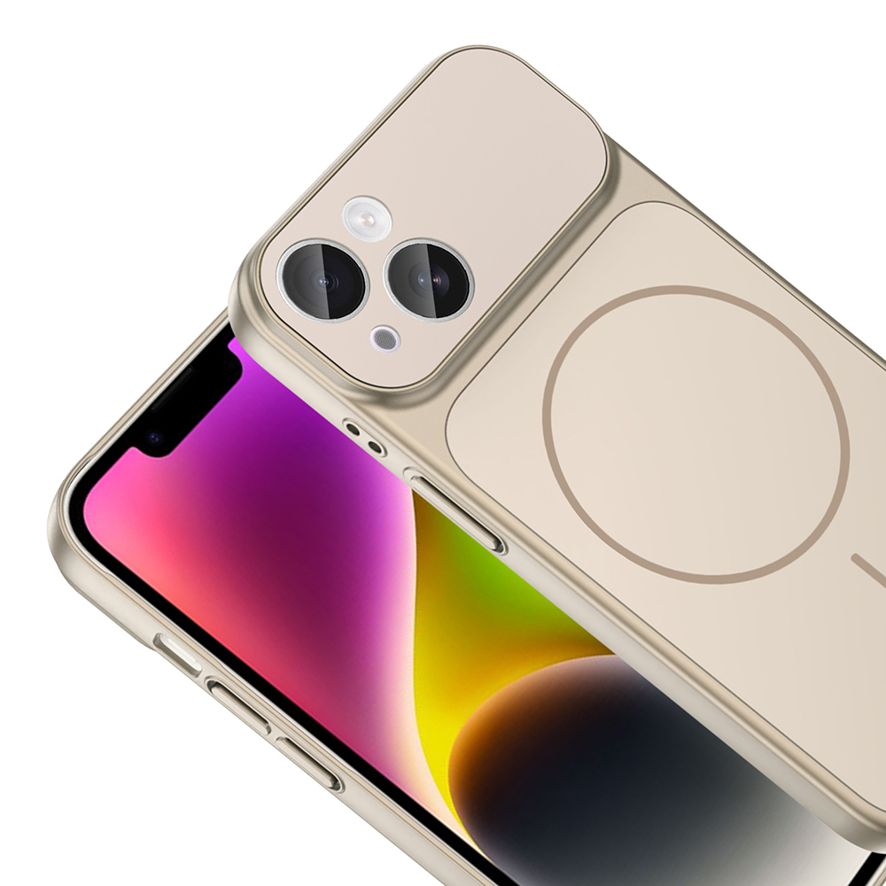 Apple iPhone 13 Kılıf Zore M-Safe Şarj Özellikli Kamera Korumalı Formen Kapak - 15