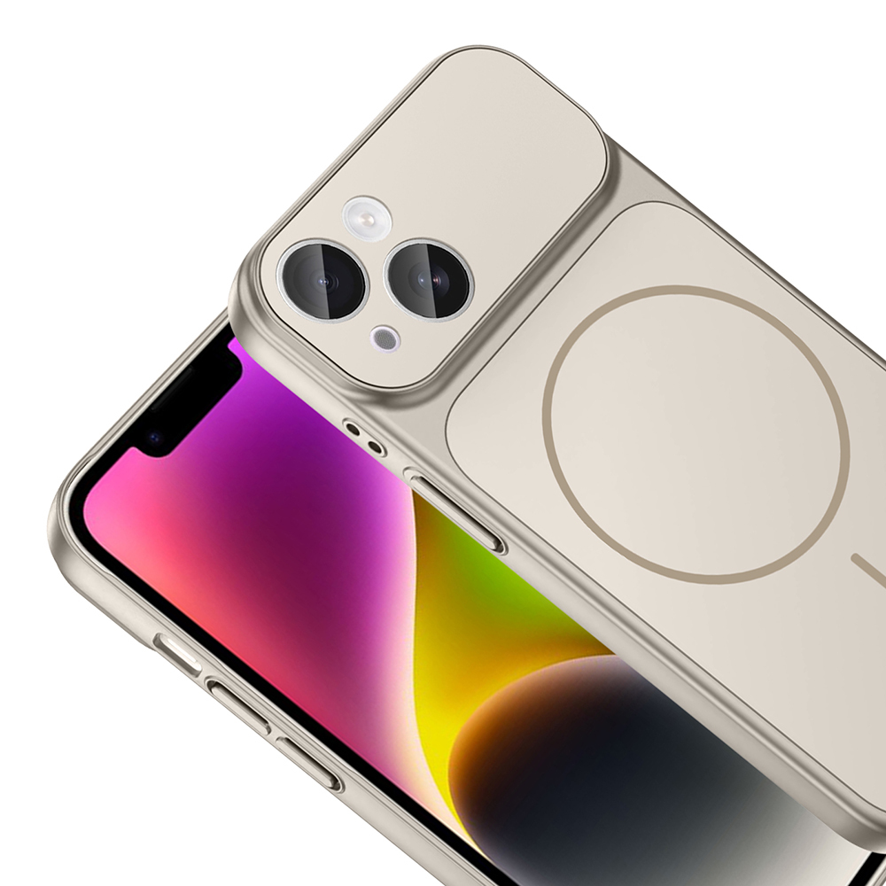 Apple iPhone 13 Kılıf Zore M-Safe Şarj Özellikli Kamera Korumalı Formen Kapak - 16