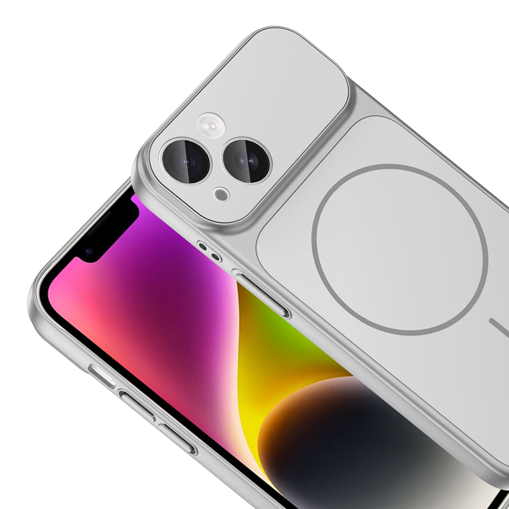 Apple iPhone 13 Kılıf Zore M-Safe Şarj Özellikli Kamera Korumalı Formen Kapak - 17