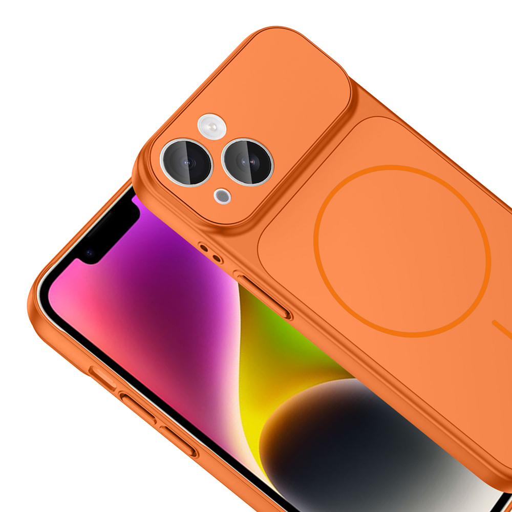 Apple iPhone 13 Kılıf Zore M-Safe Şarj Özellikli Kamera Korumalı Formen Kapak - 19