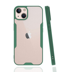 Apple iPhone 13 Kılıf Zore Parfe Kapak Koyu Yeşil