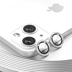 Apple iPhone 13 Mini Benks New KR Kamera Lens Koruyucu Beyaz