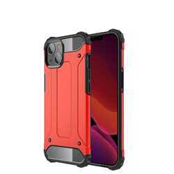 Apple iPhone 13 Mini Case Zore Crash Silicon Cover Red