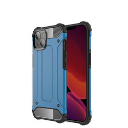 Apple iPhone 13 Mini Case Zore Crash Silicon Cover Blue