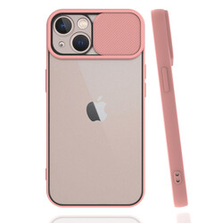 Apple iPhone 13 Mini Case Zore Lensi Cover Light Pink