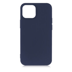 Apple iPhone 13 Mini Case Zore Premier Silicon Cover Navy blue