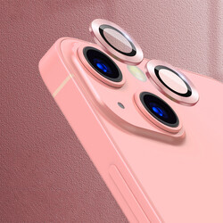 Apple iPhone 13 Mini CL-02 Kamera Lens Koruyucu Pembe