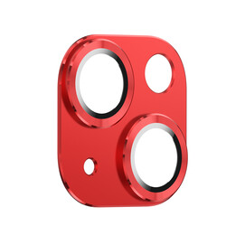 Apple iPhone 13 Mini CL-03 Kamera Lens Koruyucu Kırmızı