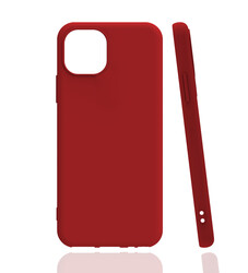 Apple iPhone 13 Mini Kılıf Zore Biye Silikon Kırmızı