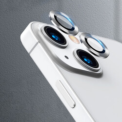 Apple iPhone 13 Mini Zore CL-02 Camera Lens Protector Silver