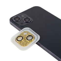 Apple iPhone 13 Mini Zore CL-08 Camera Lens Protector Gold