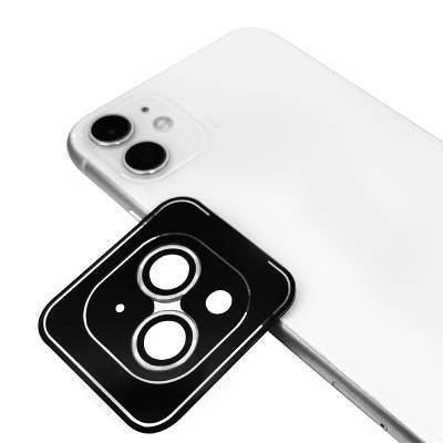 Apple iPhone 13 Mini Zore CL-11 Sapphire Anti-Fingerprint Anti-Reflective Camera Lens Protector Silver