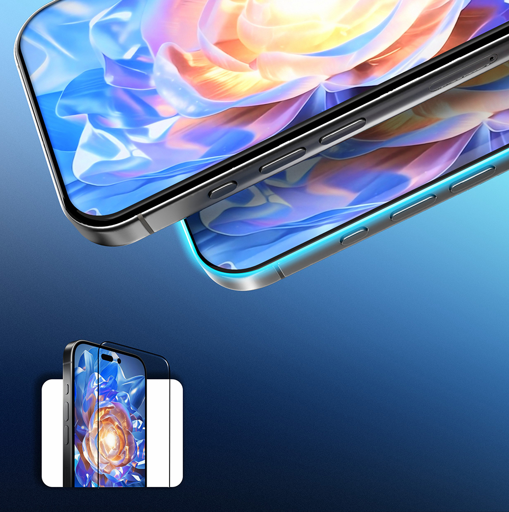 Apple iPhone 13 Mohseven Safir Coating Privacy Hayalet Temperli Cam Ekran Koruyucu - 12