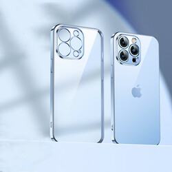 Apple iPhone 13 Pro Benks Matte Electroplated TPU Kapak Mavi