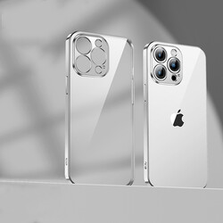 Apple iPhone 13 Pro Benks Matte Electroplated TPU Kapak Gümüş