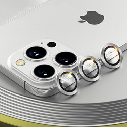 Apple iPhone 13 Pro Benks New KR Kamera Lens Koruyucu Gri