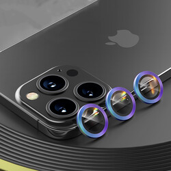 Apple iPhone 13 Pro Benks New KR Kamera Lens Koruyucu Colorful