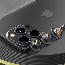 Apple iPhone 13 Pro Benks New KR Kamera Lens Koruyucu Siyah