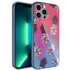 Apple iPhone 13 Pro Case Camera Protected Patterned Hard Silicone Zore Epoksi Cover NO3