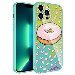 Apple iPhone 13 Pro Case Camera Protected Patterned Hard Silicone Zore Epoksi Cover NO12