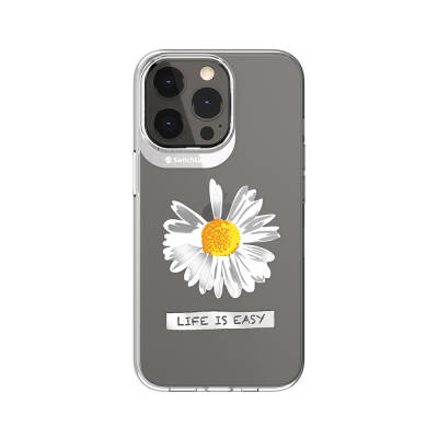 Apple iPhone 13 Pro Case Double IMD Printed Licensed Switcheasy Artist Daisy Cover Colorless