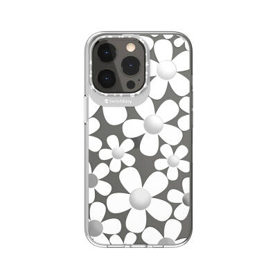 Apple iPhone 13 Pro Case Double IMD Printed Licensed Switcheasy Artist Fleur Cover Colorless