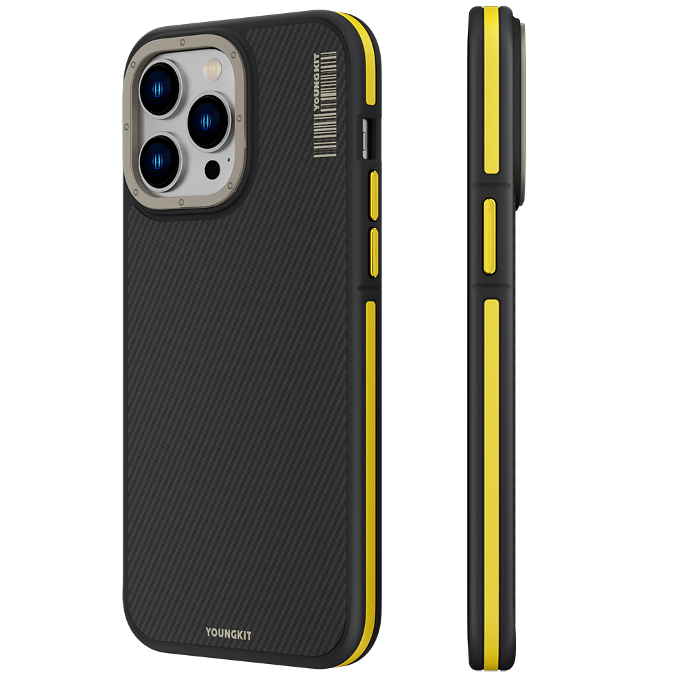 Apple iPhone 13 Pro Case M-Safe Charging Feature YoungKit 600D Kevlar Cover - 2