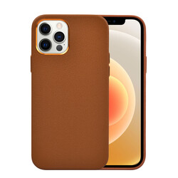 Apple iPhone 13 Pro Case Wiwu Calfskin Cover Brown