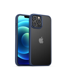 Apple iPhone 13 Pro Case Zore Hom Silicon Navy blue