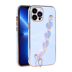 Apple iPhone 13 Pro Case Zore Kalbim Cover Lila