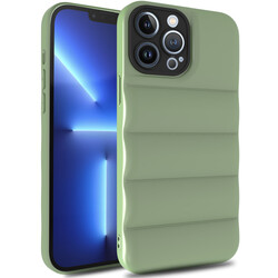 Apple iPhone 13 Pro Case Zore Kasis Cover Açık Yeşil