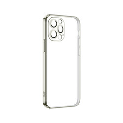 Apple iPhone 13 Pro Case Zore Krep Cover Silver