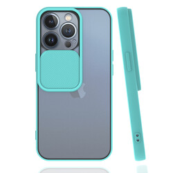 Apple iPhone 13 Pro Case Zore Lensi Cover Turquoise