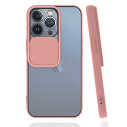 Apple iPhone 13 Pro Case Zore Lensi Cover Light Pink