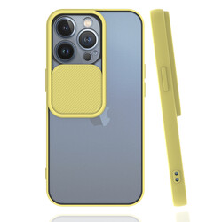 Apple iPhone 13 Pro Case Zore Lensi Cover Yellow