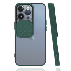 Apple iPhone 13 Pro Case Zore Lensi Cover Dark Green