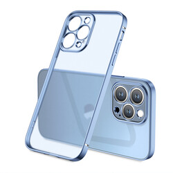 Apple iPhone 13 Pro Case Zore Matte Gbox Cover Blue