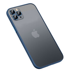 Apple iPhone 13 Pro Case Zore Retro Cover Navy blue