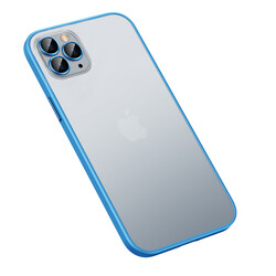 Apple iPhone 13 Pro Case Zore Retro Cover Blue